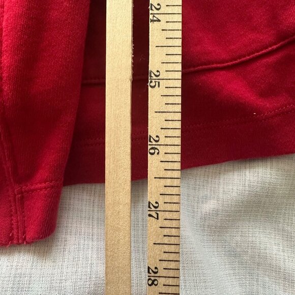 Croft & Barrow Womens Red Open Front Cardigan Size XL 100% Cotton Preppy Career - Picture 8 of 8